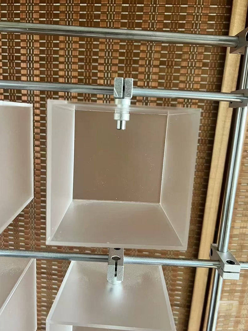 Optical Axis Acrylic 9-Grid Display Stand