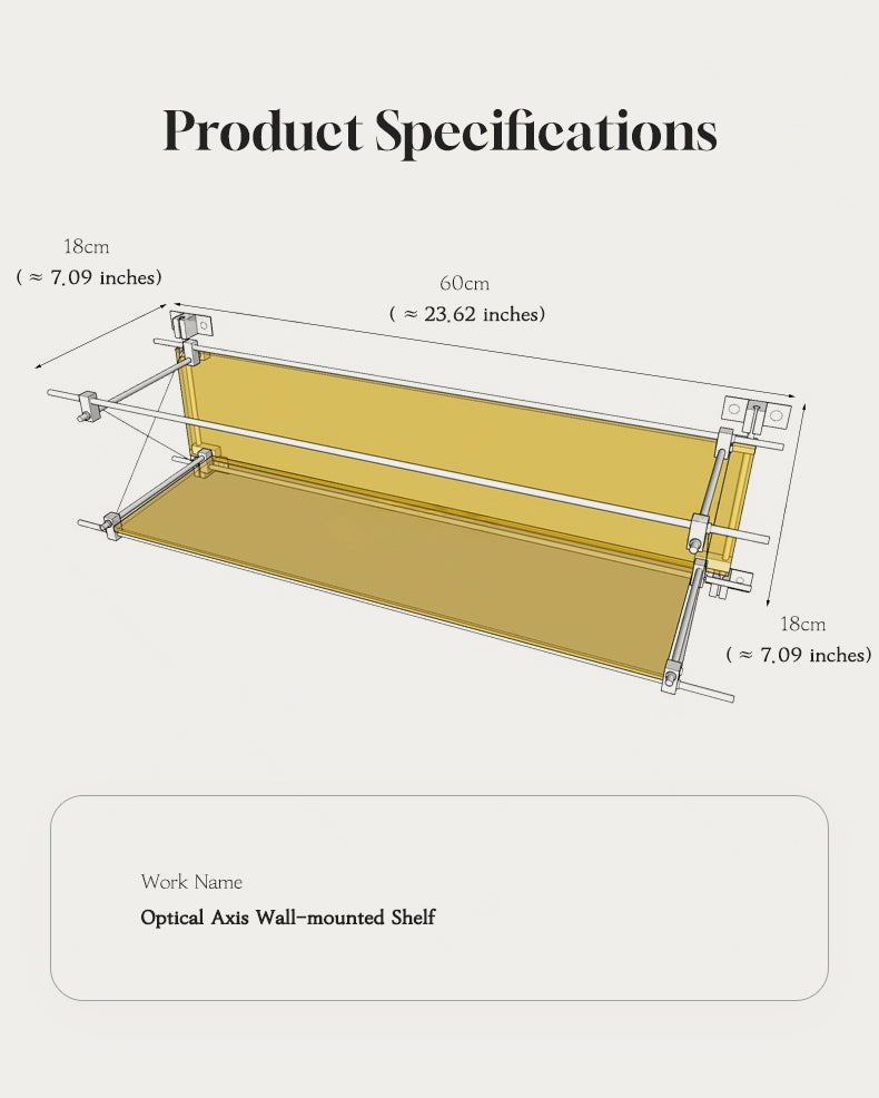 Optical Axis Wall-mounted Shelf