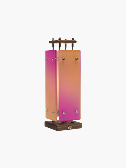 Optical Axis Acrylic Black Walnut Wood Ambient Lamp