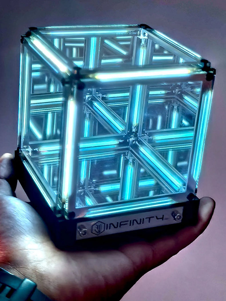 Tech-Style Cube Ambient Desktop Lamp