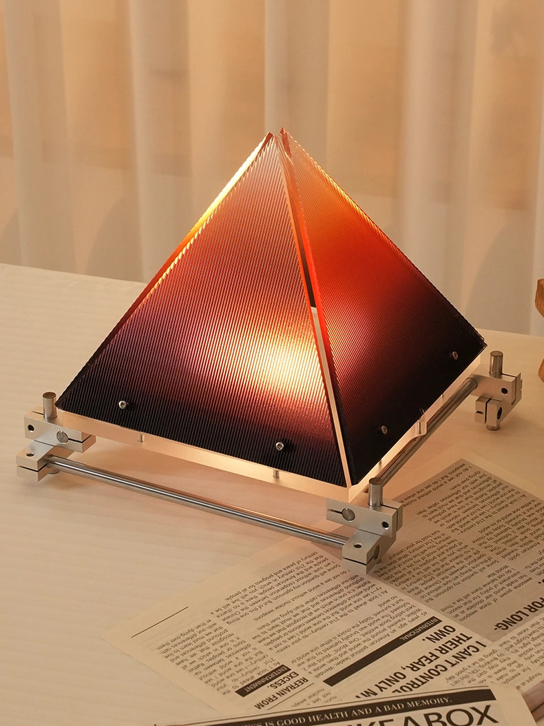 Sunset Pyramid-Style Optical Axis Acrylic Ambient Lamp