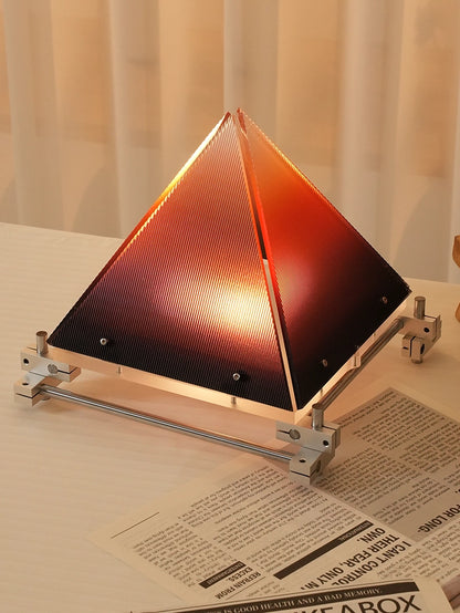 Sunset Pyramid-Style Optical Axis Acrylic Ambient Lamp