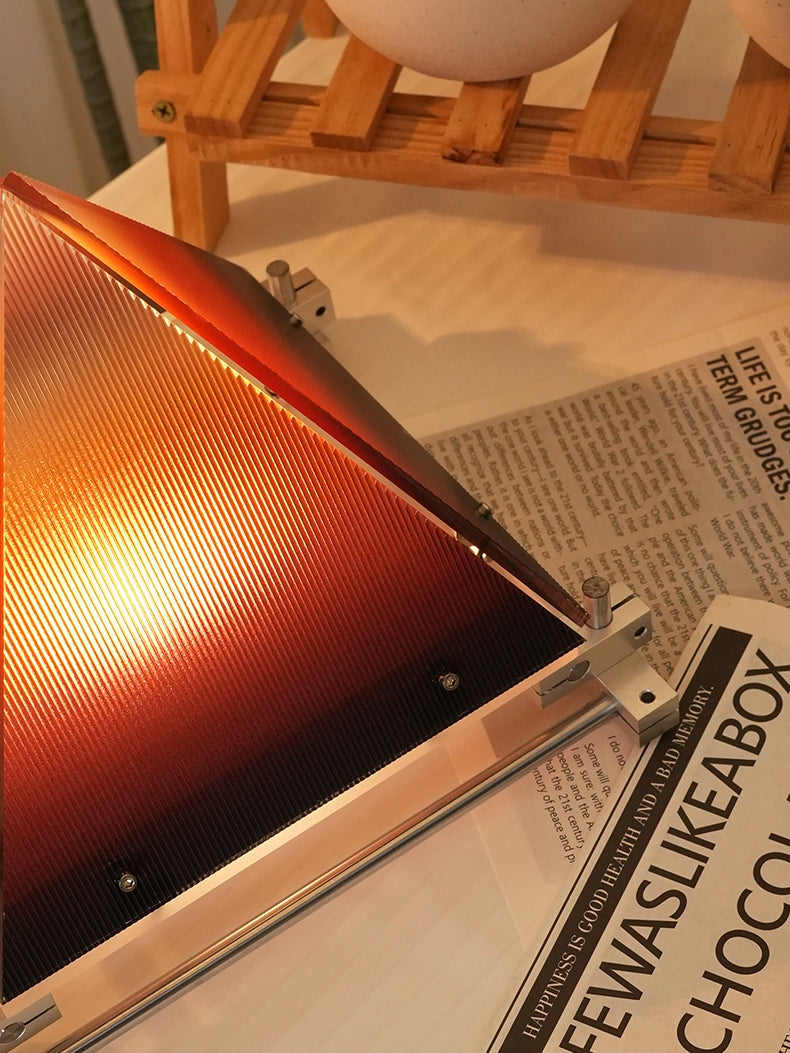 Sunset Pyramid-Style Optical Axis Acrylic Ambient Lamp