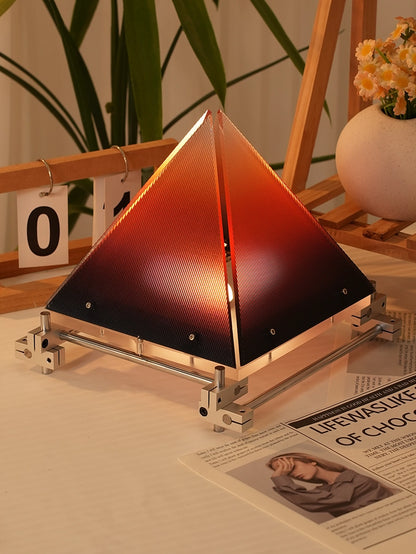 Sunset Pyramid-Style Optical Axis Acrylic Ambient Lamp
