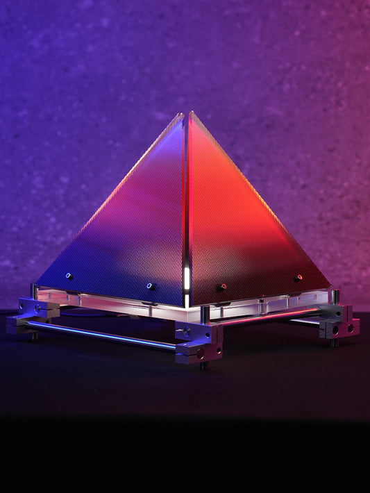 Sunset Pyramid-Style Optical Axis Acrylic Ambient Lamp