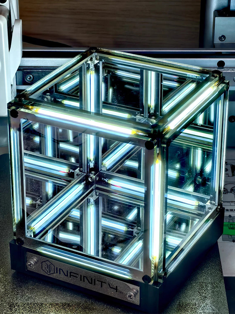 Tech-Style Cube Ambient Desktop Lamp