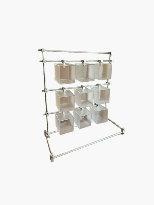 Optical Axis Acrylic 9-Grid Display Stand